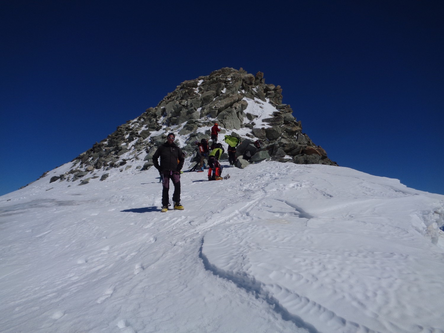 Al colletto alla base della cima invernale
