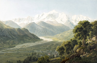 Sallanche, le Mont Blanc, par G. Lory Sallanche, le Mont Blanc, par G. Lory