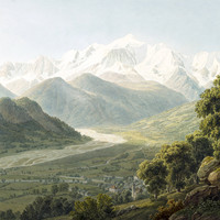 Sallanche, le Mont Blanc, par G. Lory