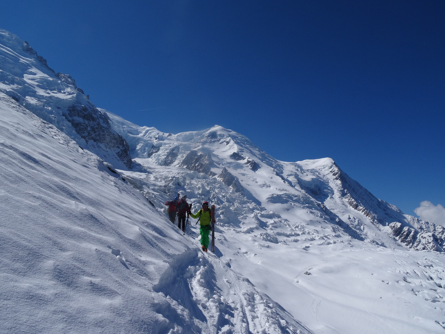 Retour au Plan de l'Aiguille.