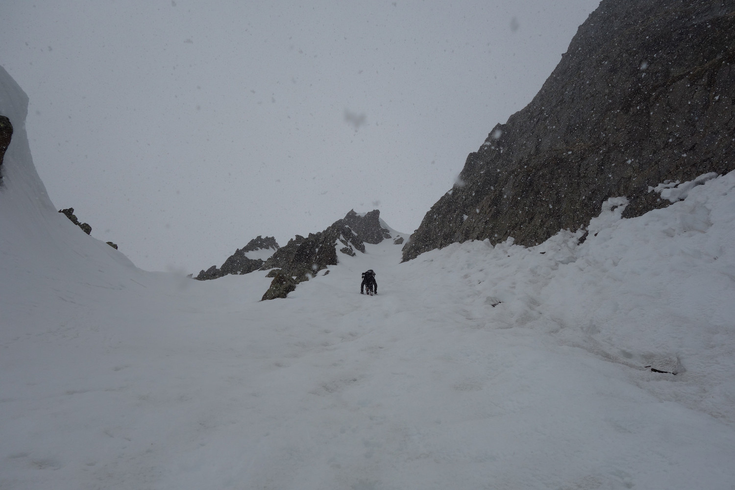 3ème et dernière montée : il neige !!!