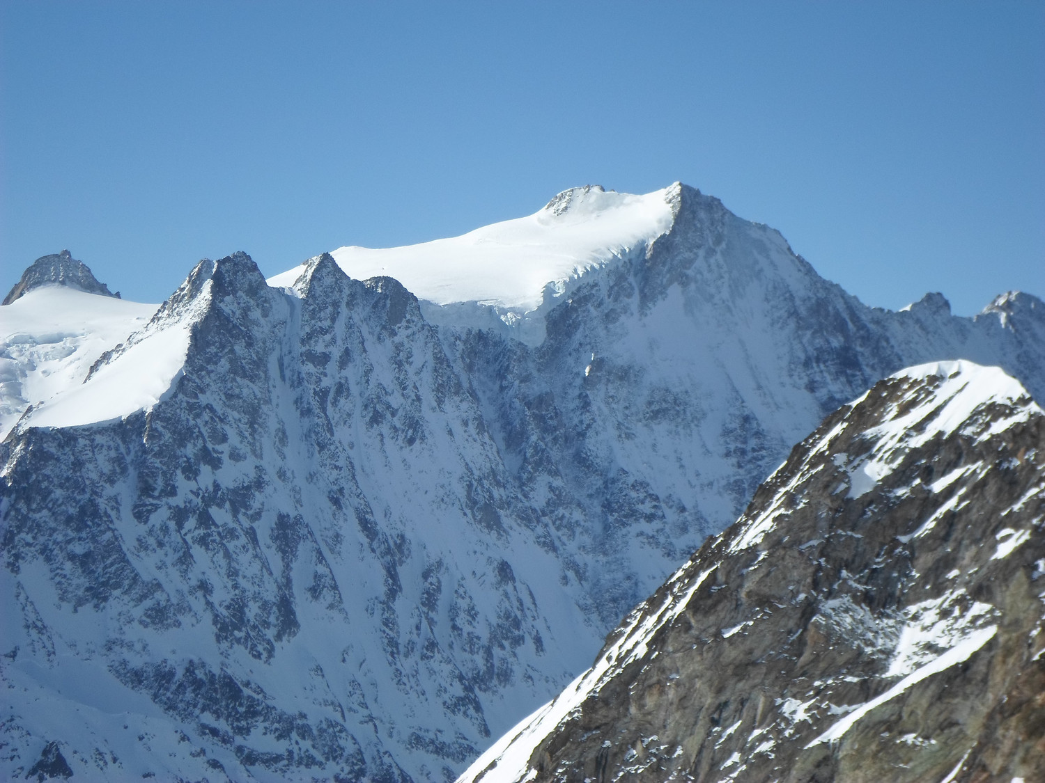 Il Breithorn salendo al Grosshorn.