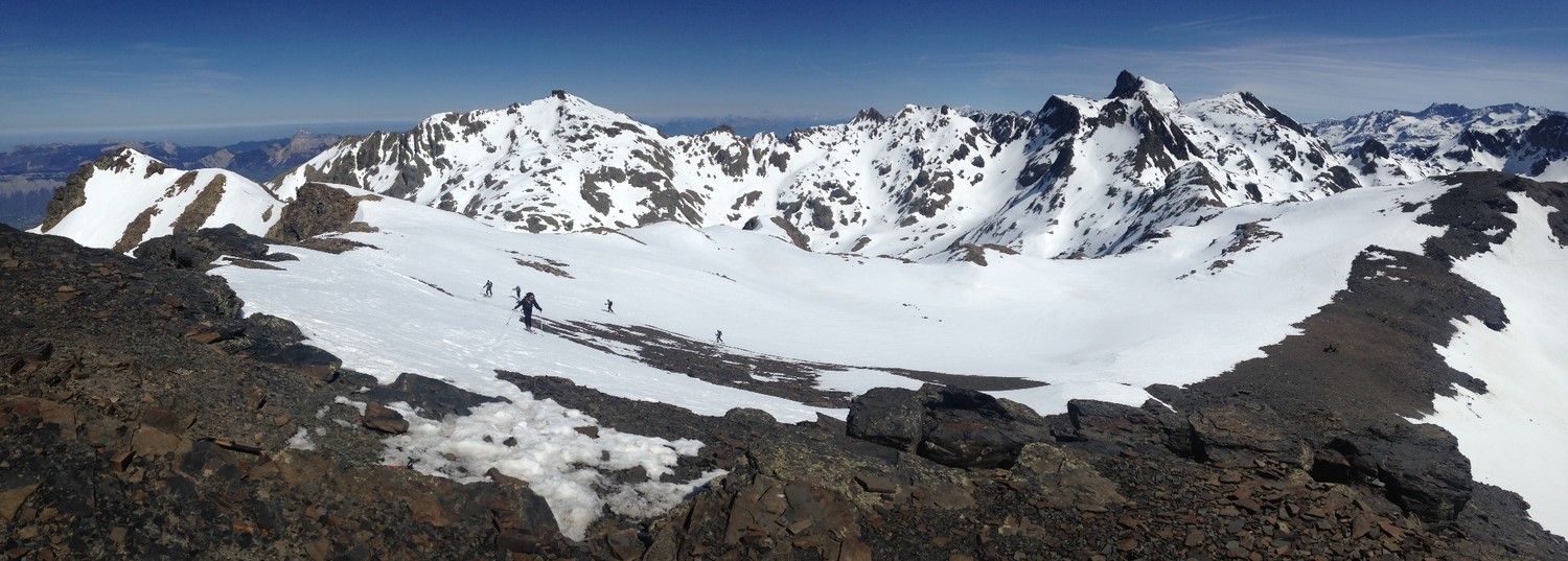 Panorama vers le Nord depuis le sommet