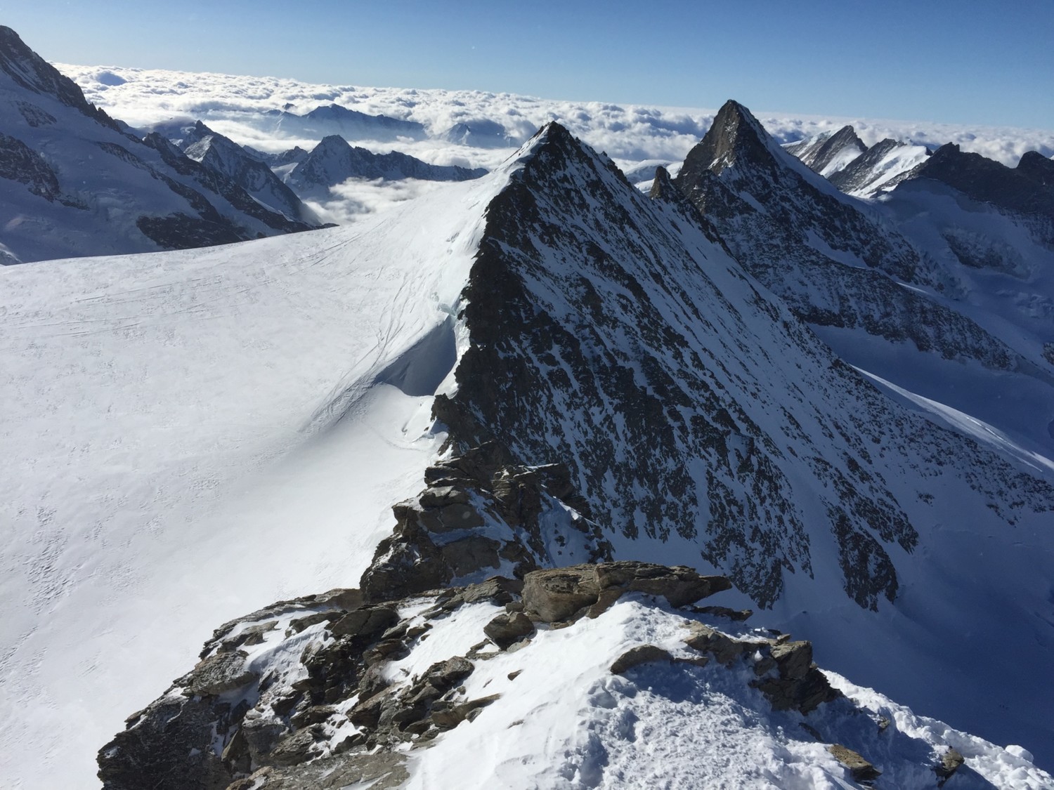Sur l'arete du Grosses