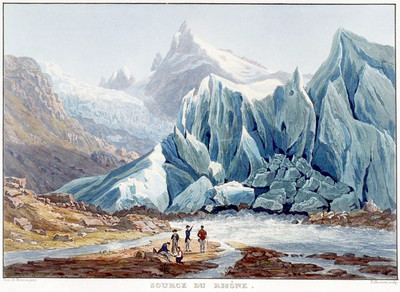 Source du Rhône, par Maximilien de Meuron Source du Rhône, par Maximilien de Meuron