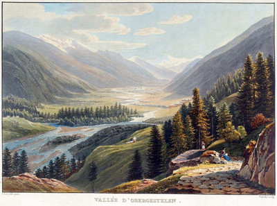 Haute vallée du Rhône, Obergesteln, Weisshorn, par G. Lory Haute vallée du Rhône, Obergesteln, Weisshorn, par G. Lory