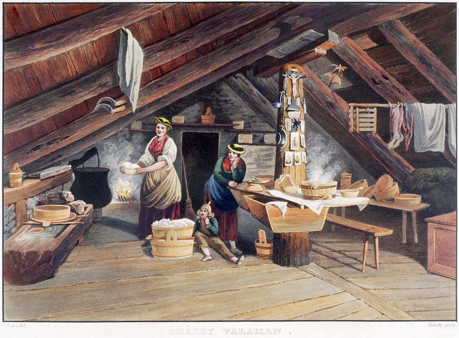 Chalet valaisan, par G. Lory