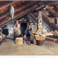 Chalet valaisan, par G. Lory