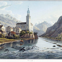 Viège (Visp), les Mischabels, par Maximilien de Meuron
