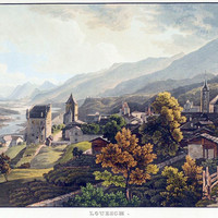 Loèche, vallée du Rhône, par Maximilien de Meuron