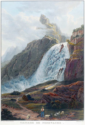 Cascade de Pissevache, par d'Ostervald Cascade de Pissevache, par d'Ostervald