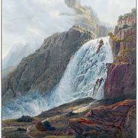 Cascade de Pissevache, par d'Ostervald