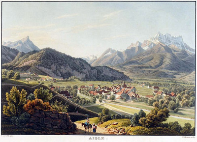 Aigle, Dents du Midi, par G. Lory Aigle, Dents du Midi, par G. Lory