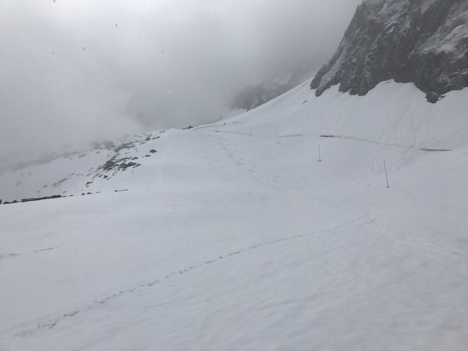 Bas de la piste du pourteilh