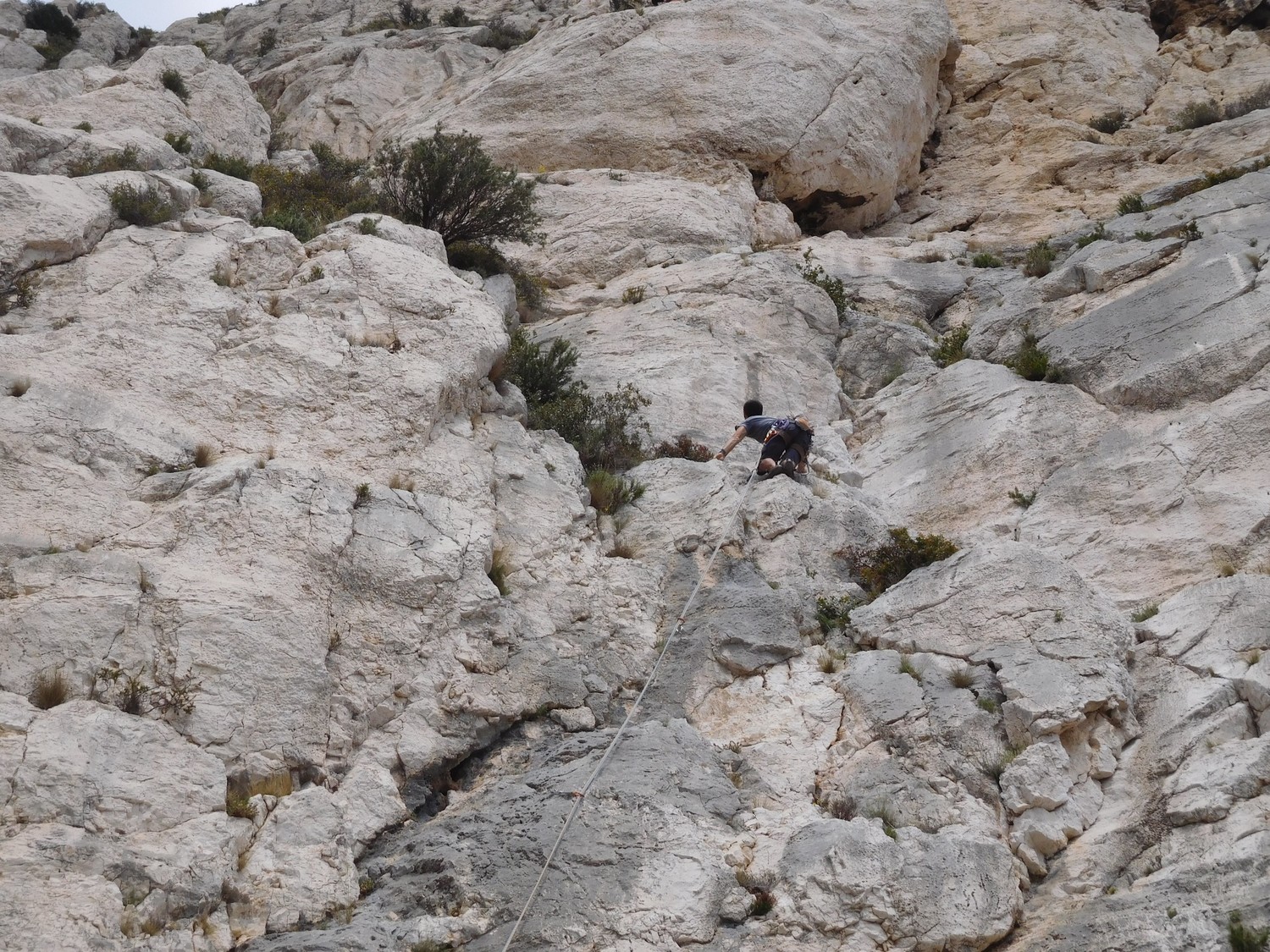 Dans L1, juste avant le crux