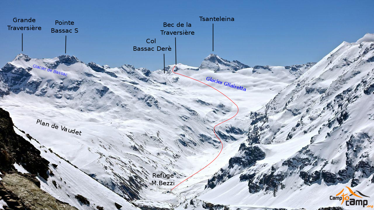 Bec ou pointe de la Traversière depuis le Valgrisenche