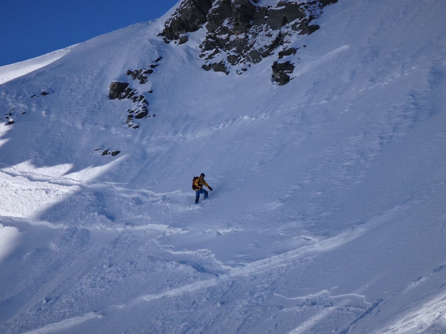 Pentes "raides" sous le col