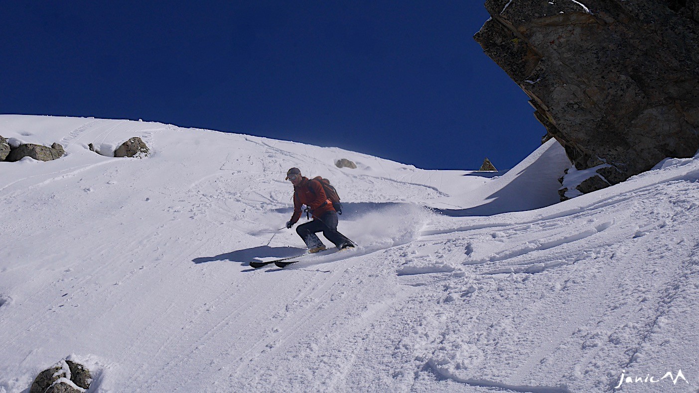 Entrée du couloir W/NW dit du couloir d'angle