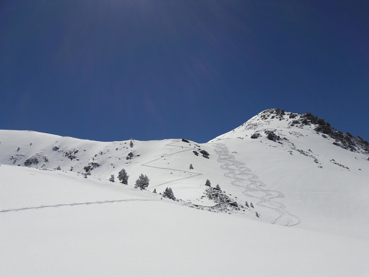 Gourguet, traces de montée et de descente