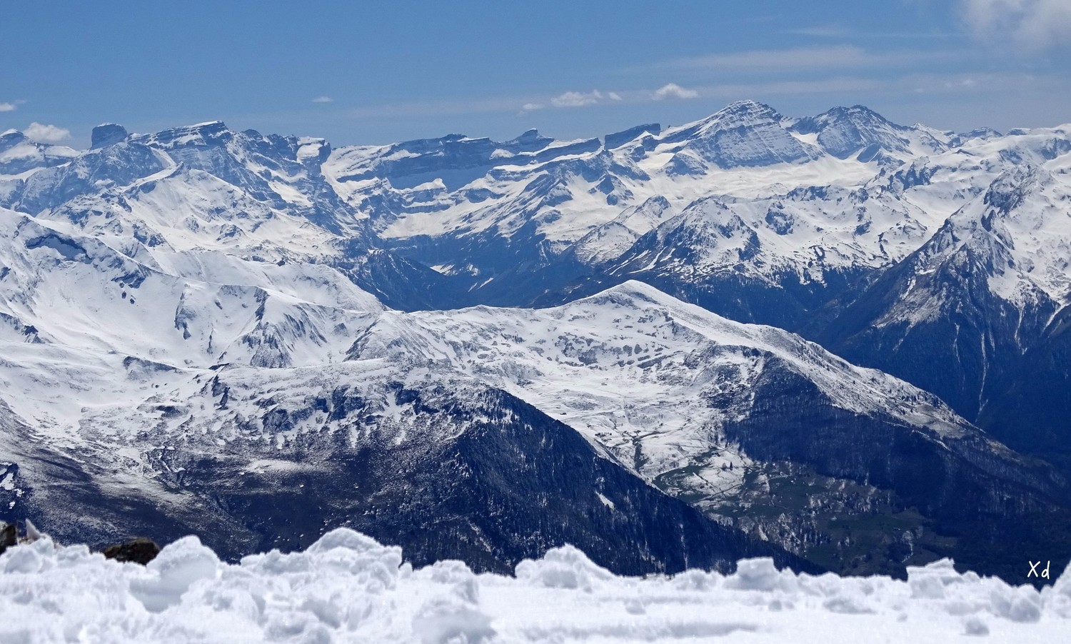 vaste panorama du sommet
