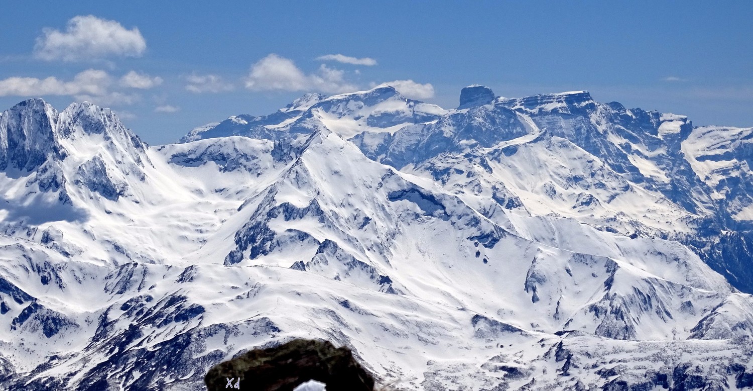 vue sur le massif de Gavarnie Mt Perdu