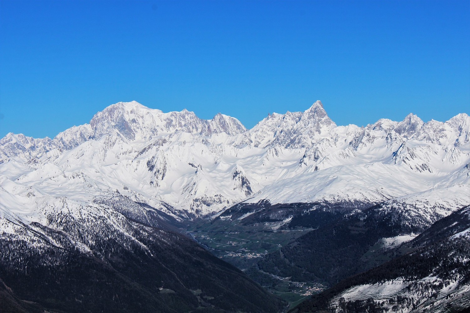 Mont Blanc et Grandes Jorasses