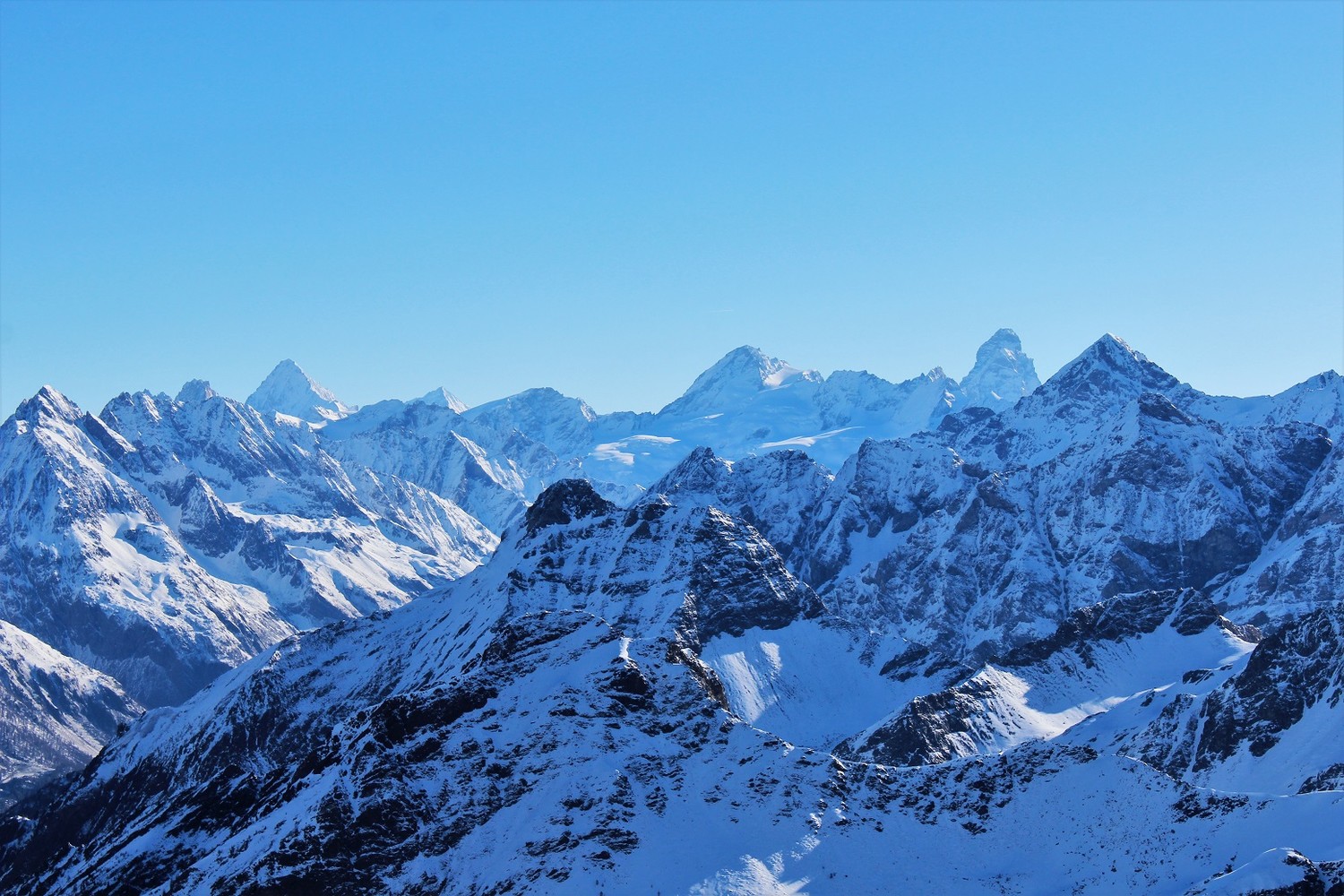 Dent Blanche, Dent d'Herens et Cervin