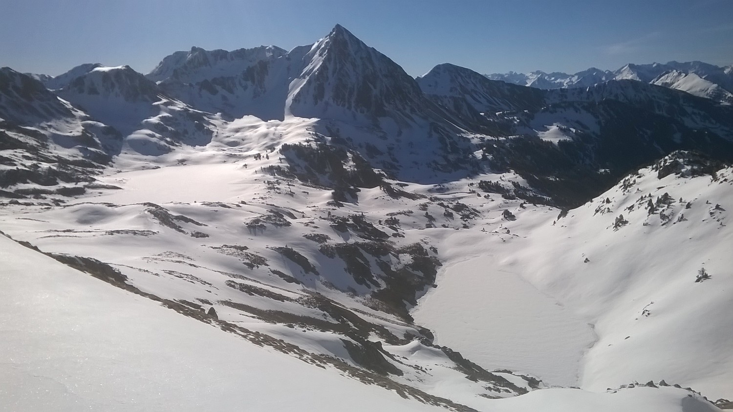 Lac de port bielh, pic de bastan, lac Nère