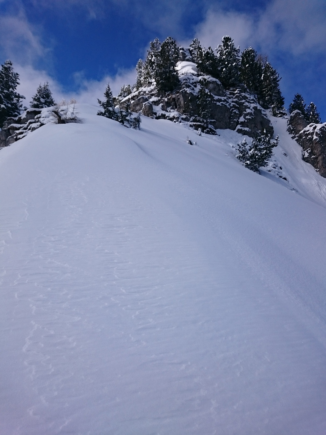 Attaque de la crête vers Carraye
