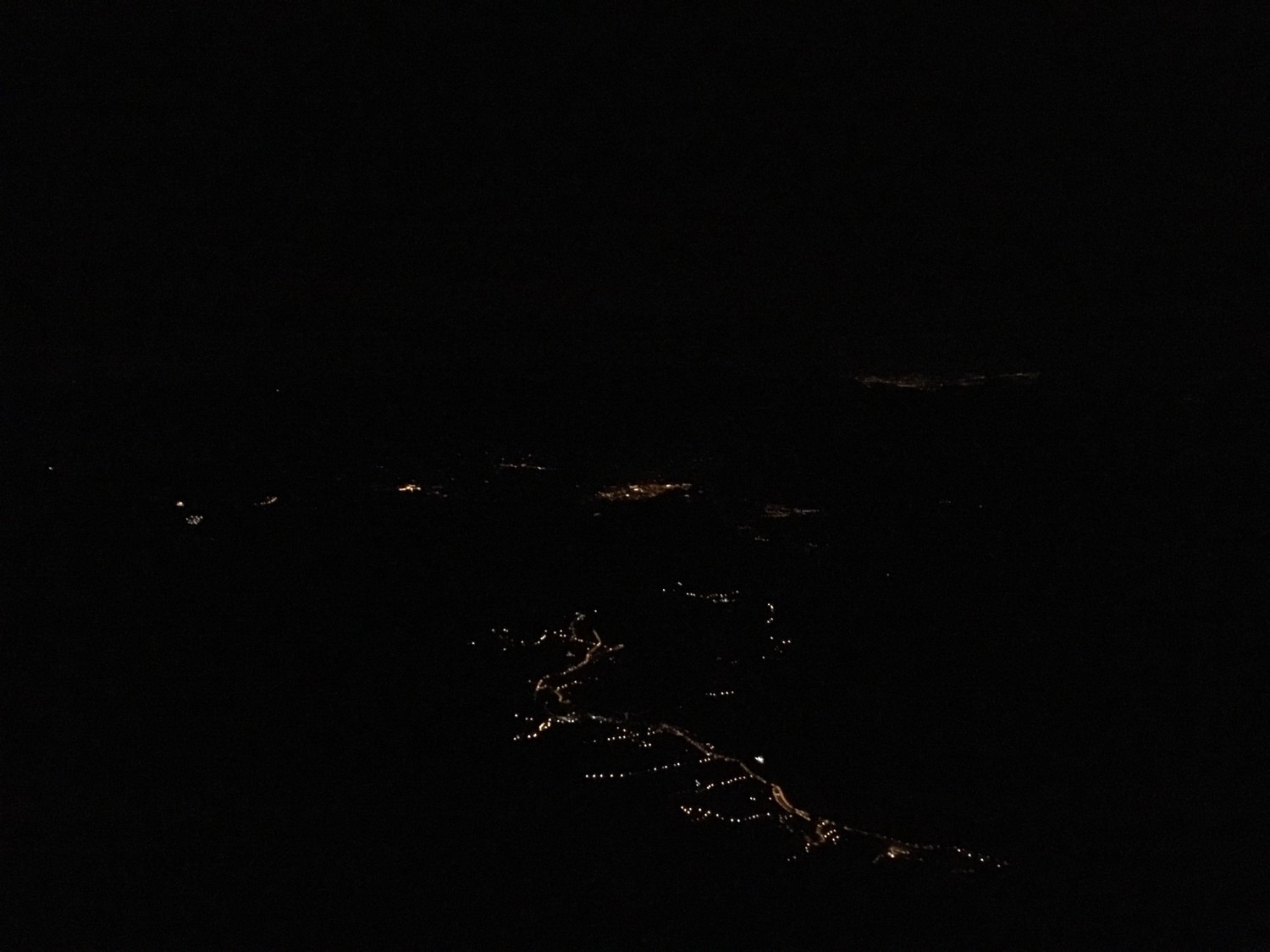 Chamonix dans la nuit