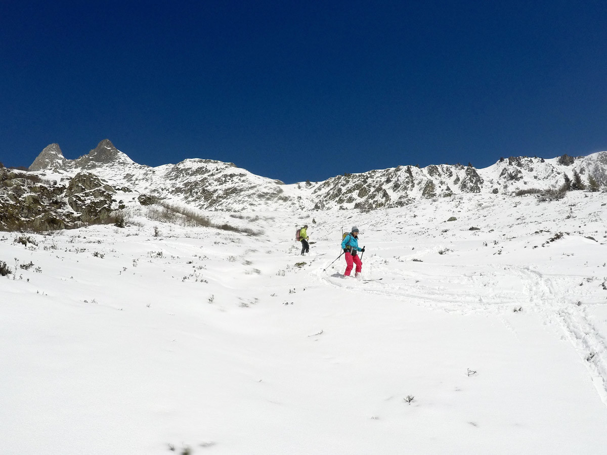 La fin de la descente combe de la Valette, attention aux cailloux !