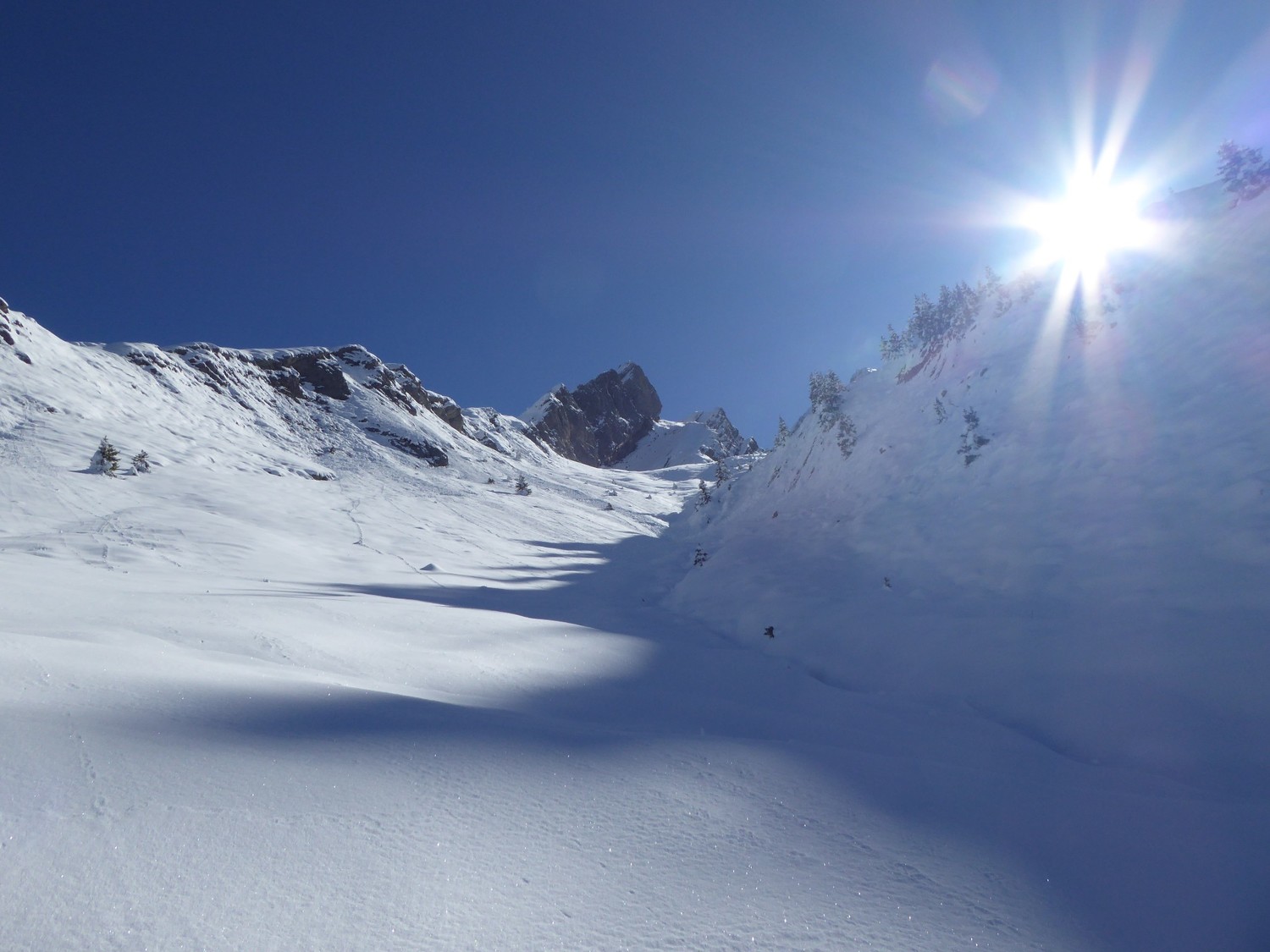 en montant le Nant de la Blonière