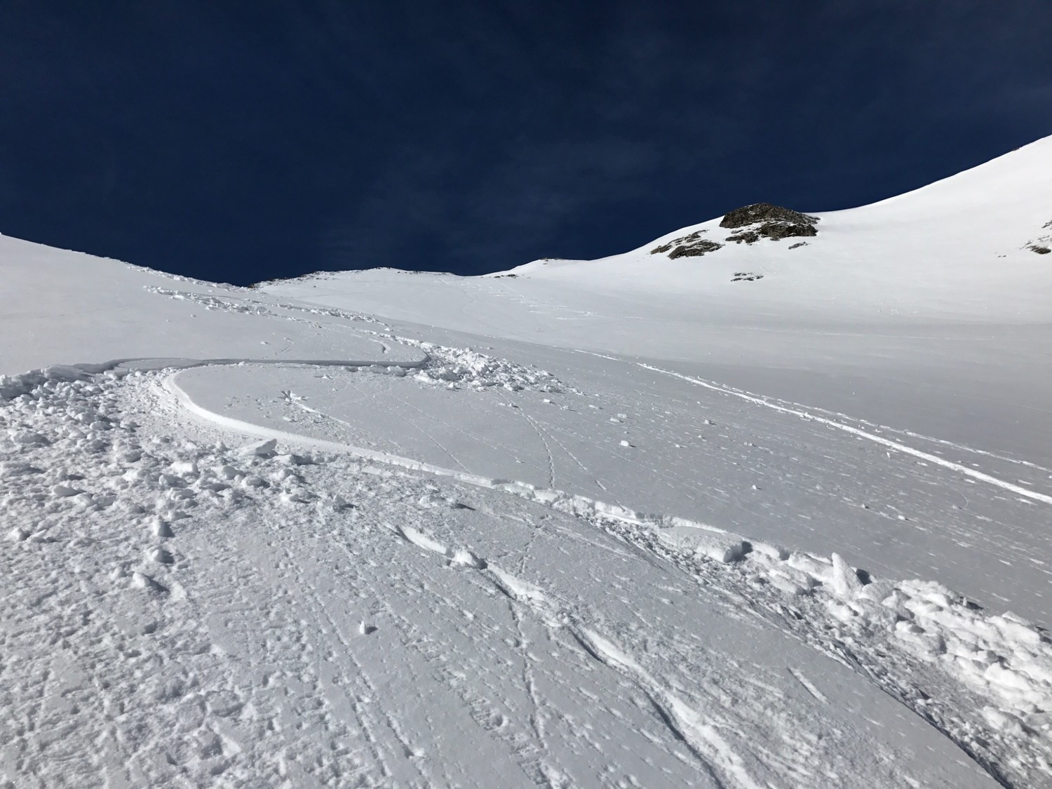 Malgré la petite croûte bonne neige