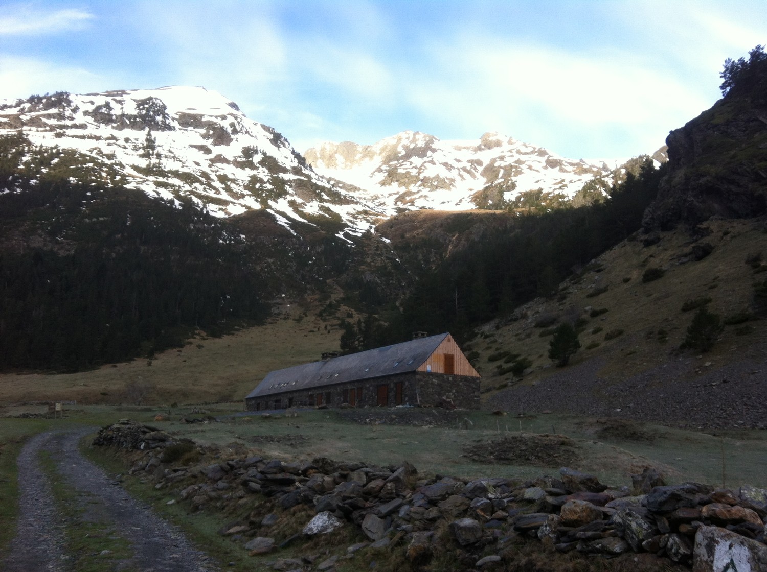 Depuis l'Hospice : le vallon suspendu (en face)