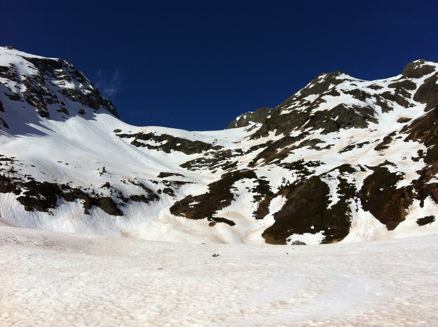La barre rocheuse à 2200 m