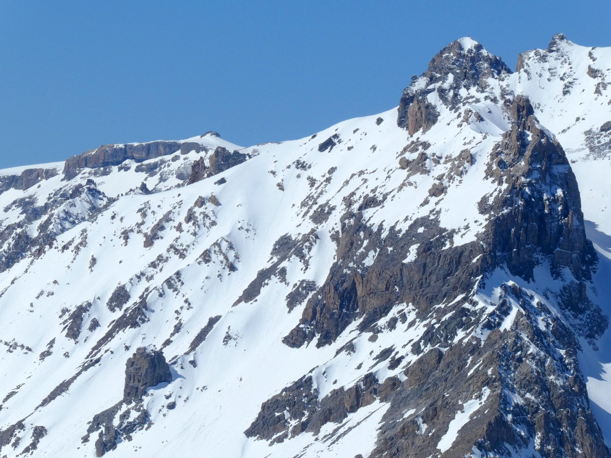 Face Est, couloir Est au milieu