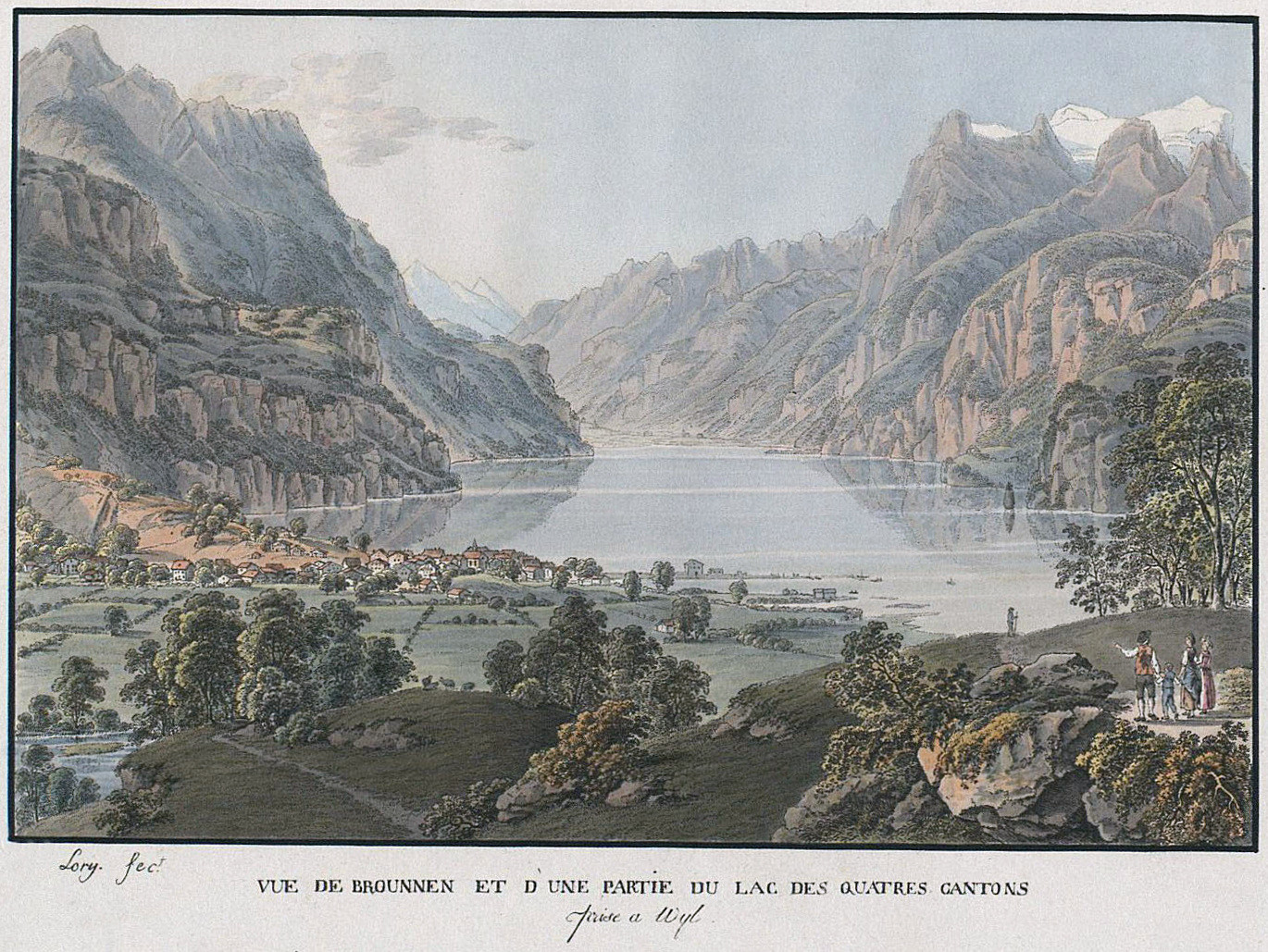 Brunnen, lac des 4 cantons, par G.Lory
