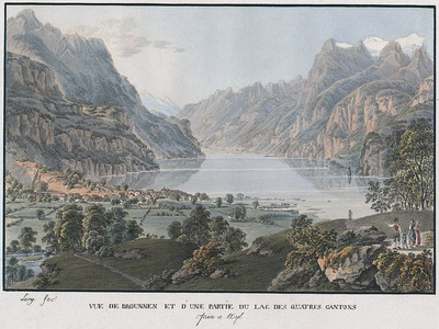 Brunnen, lac des 4 cantons, par G. Lory Brunnen, lac des 4 cantons, par G. Lory