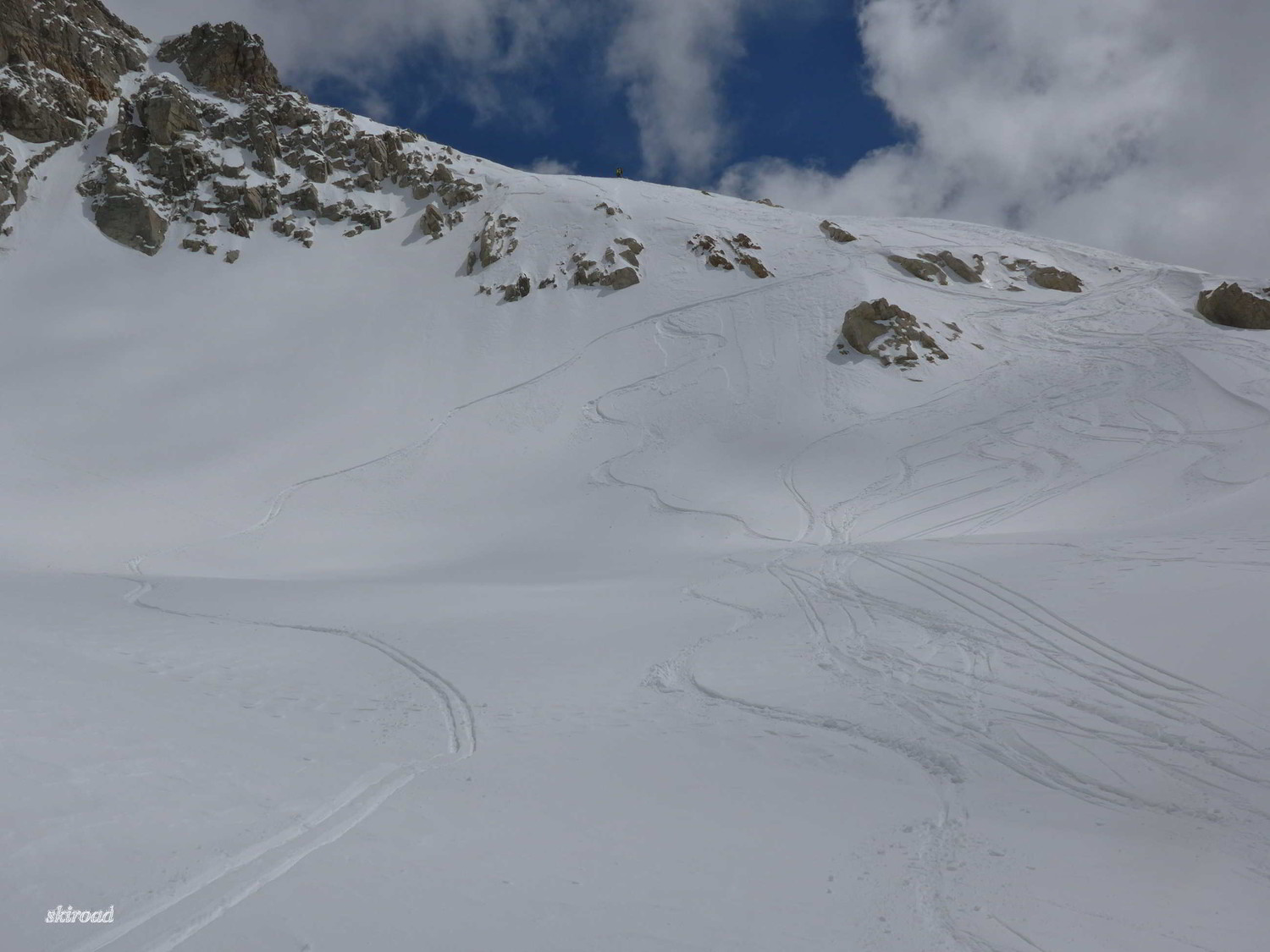 2ème descente vers le Col Ghilie.