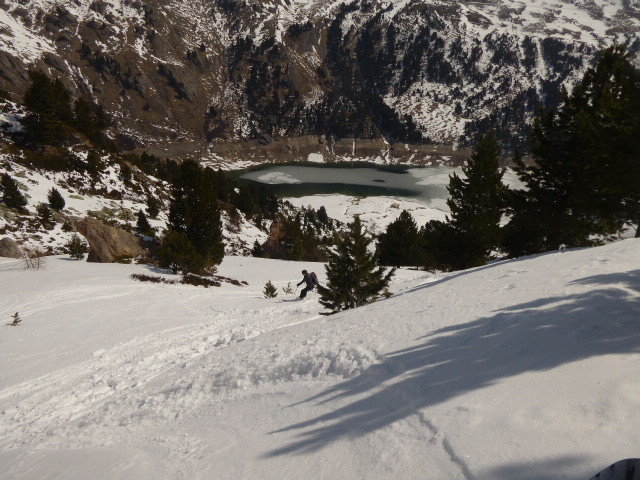 dans le lac !