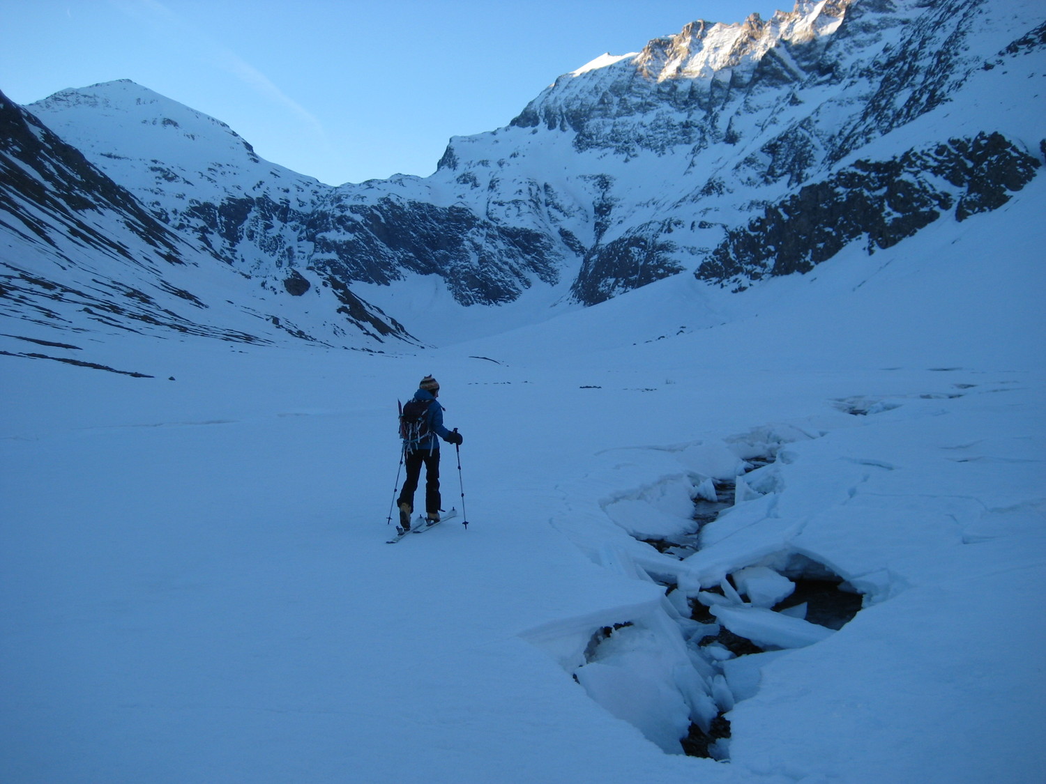 crevasses sur le torrent !