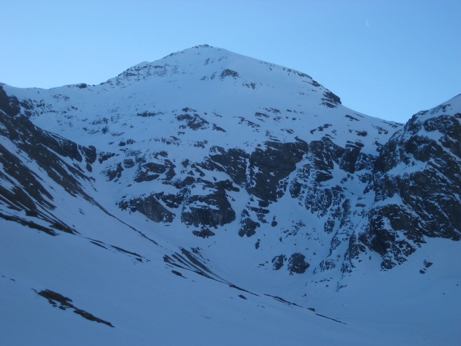 vue sur le crux itineraire