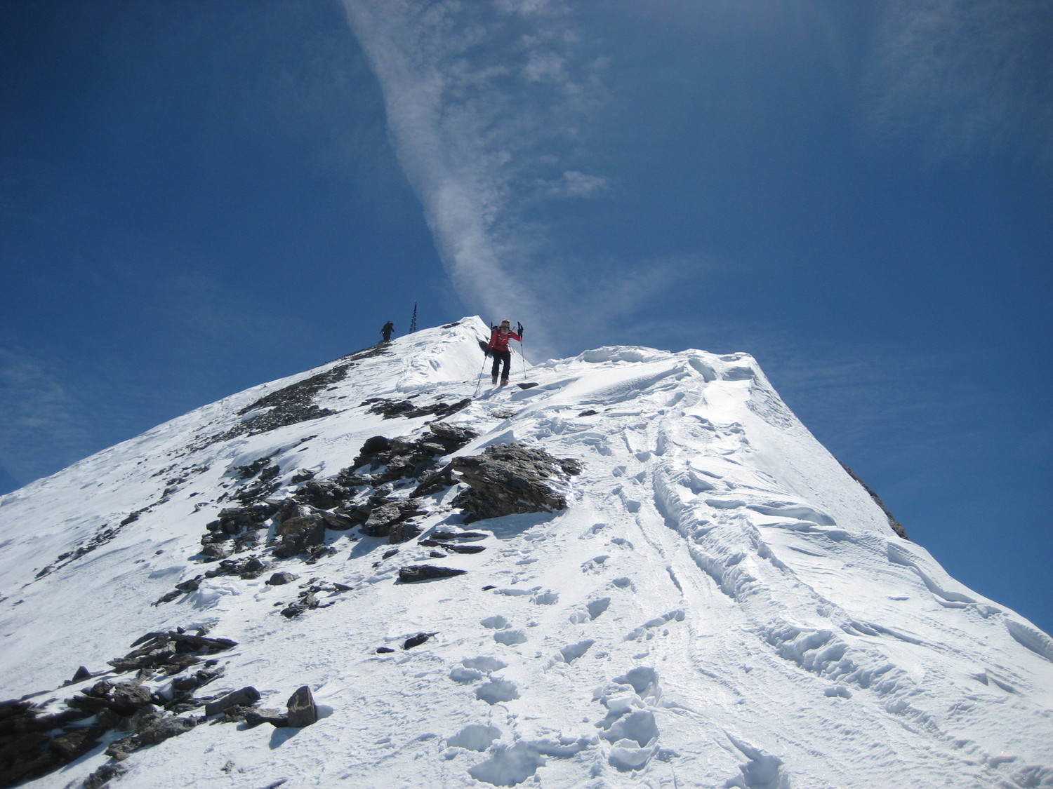 descente de l'arete