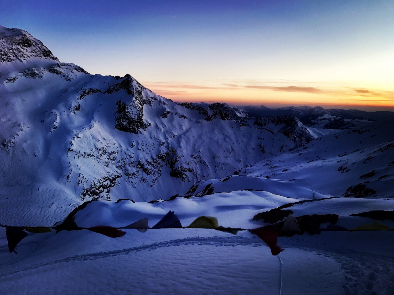 Couché de soleil depuis les Conscrits