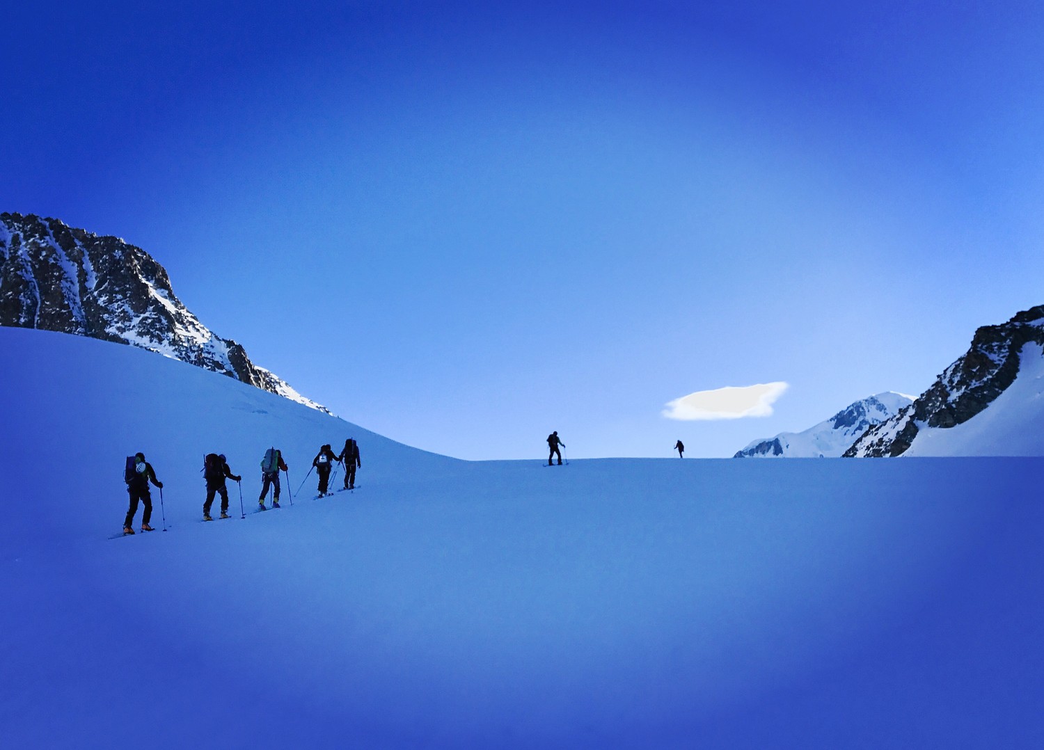 Montée sur le glacier deTré la Tête
