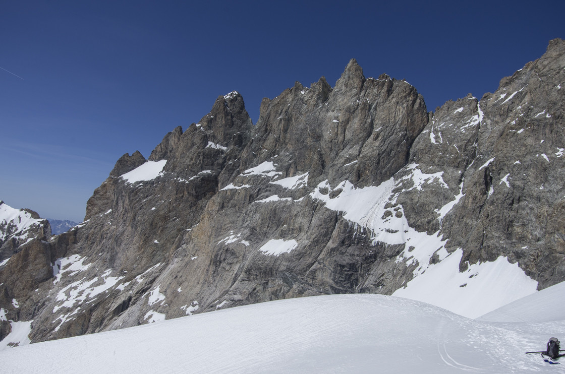 Face S de la Reine Meije depuis le col du Pavé