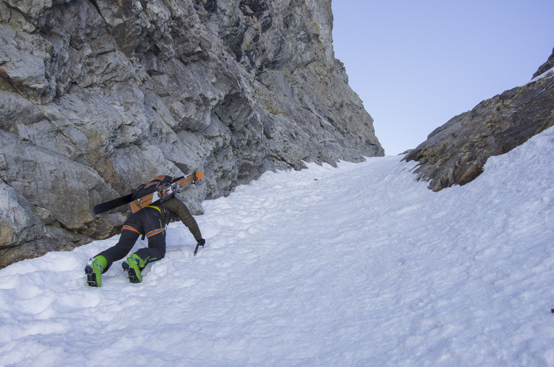 Serret du Savon en neige dure