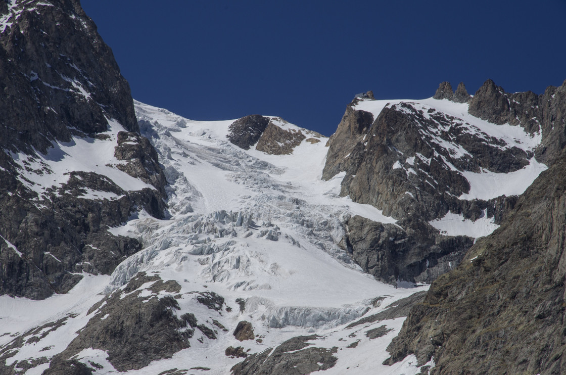 Vue d'ensemble du Glacier de l'Homme