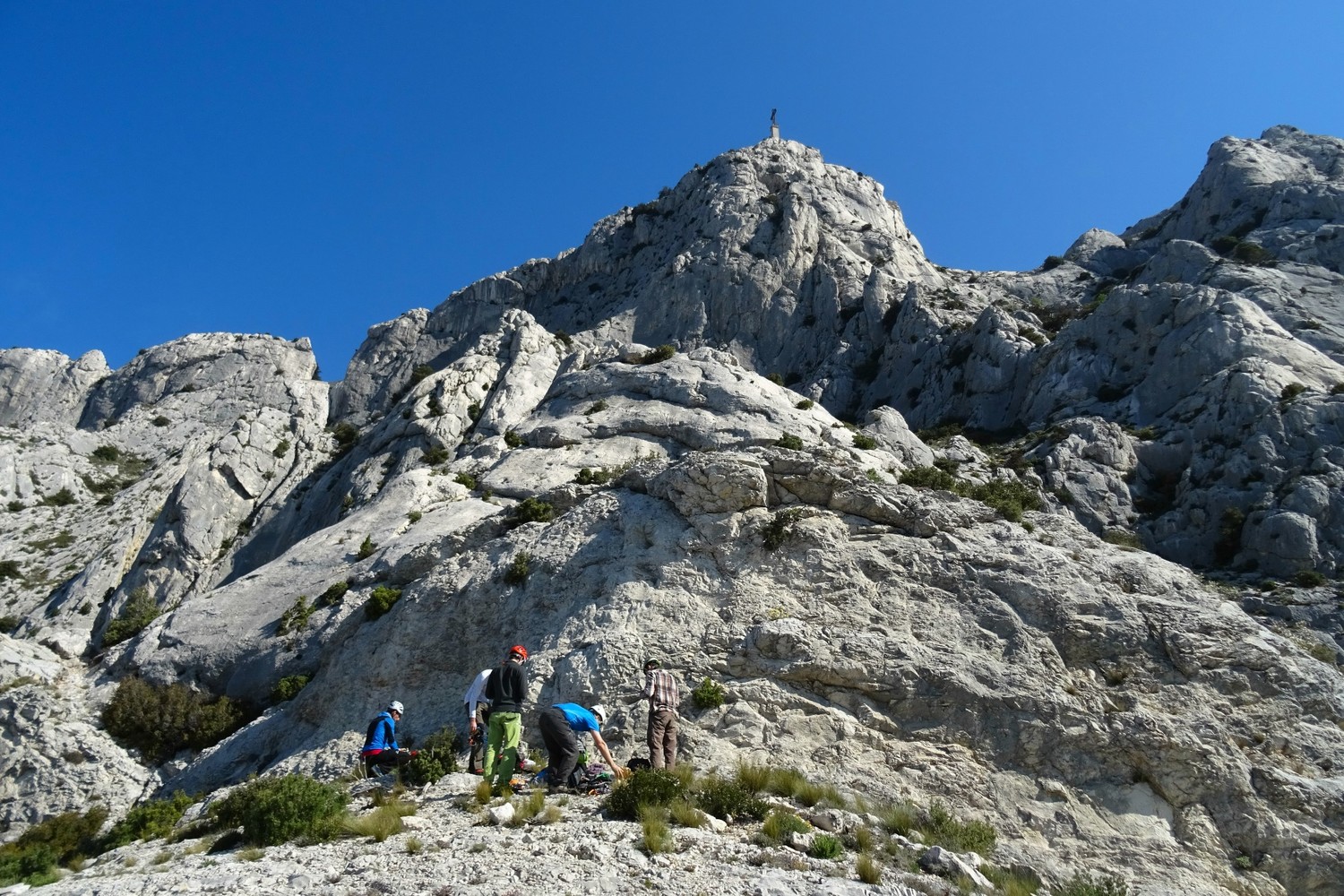Au départ de l'Arête du Jardin