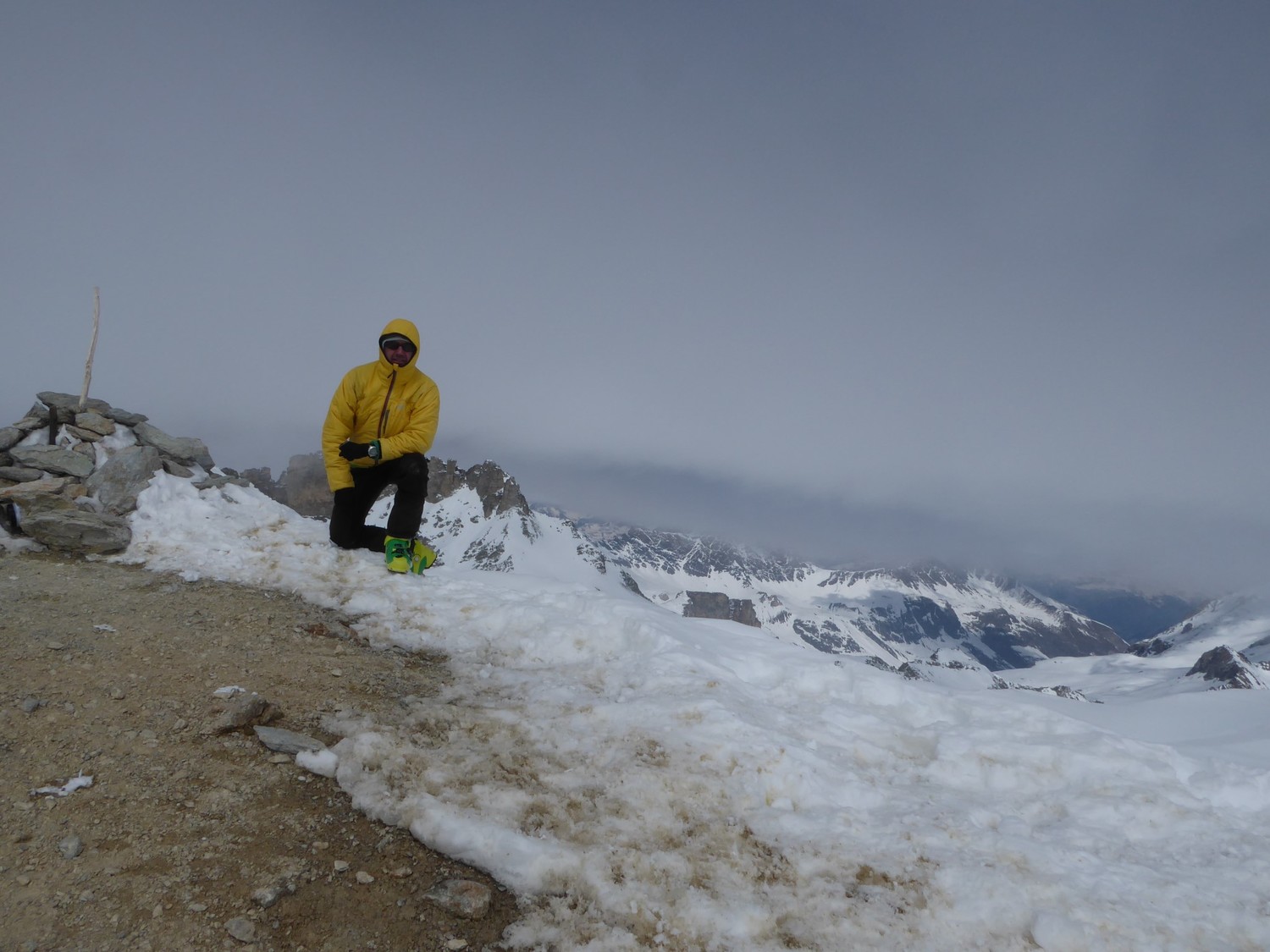 Au sommet - vent et froid